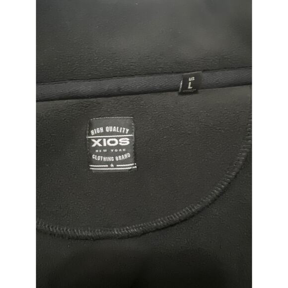 XIOS Fleece Persuasion Zip Up Sweater Jacket Black Size L - Picture 10 of 11